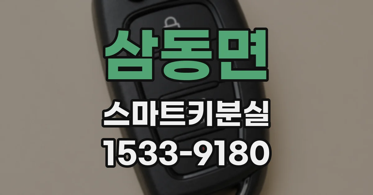 삼동면 스마트키분실