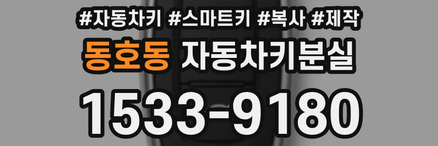 동호동 자동차키분실