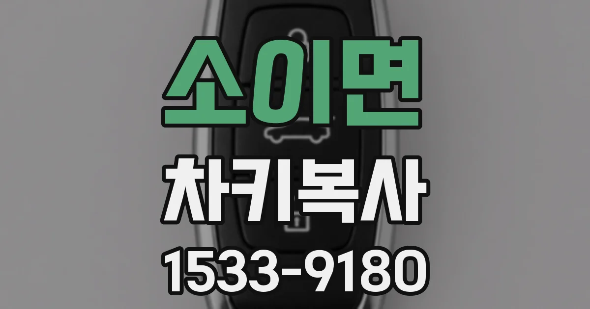 소이면 차키복사