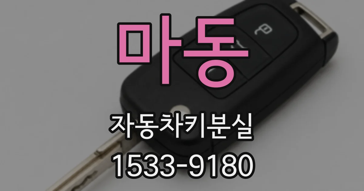 마동 자동차키분실