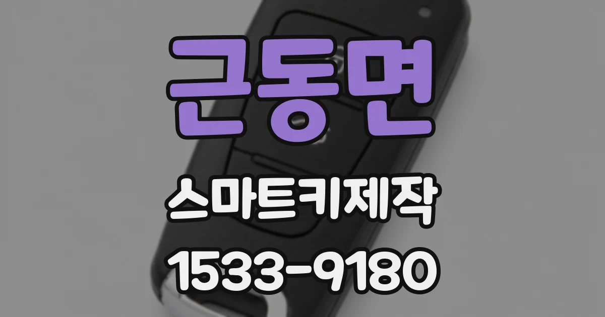 근동면 스마트키제작