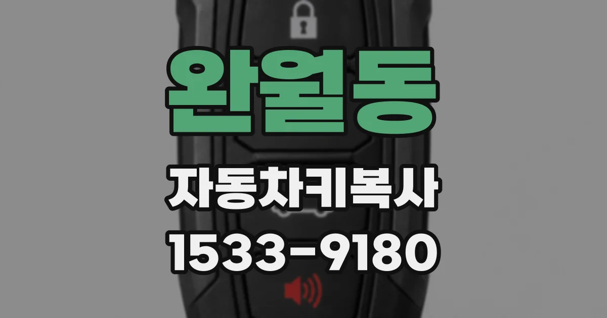 완월동 자동차키복사