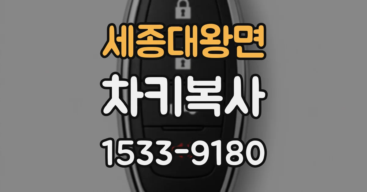 세종대왕면 차키복사