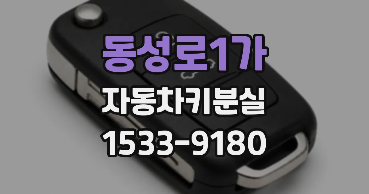동성로1가 자동차키분실