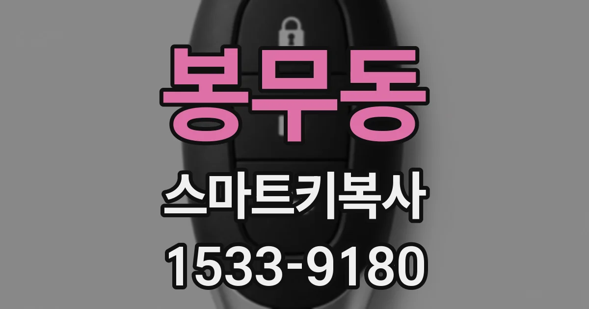 봉무동 스마트키복사