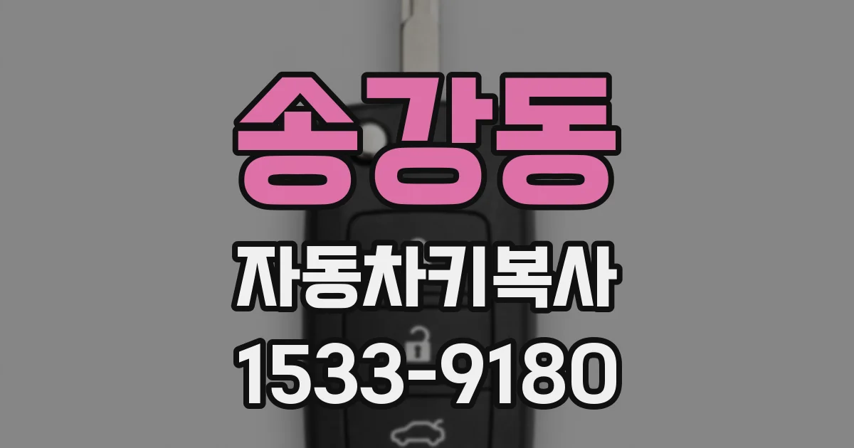 송강동 자동차키복사