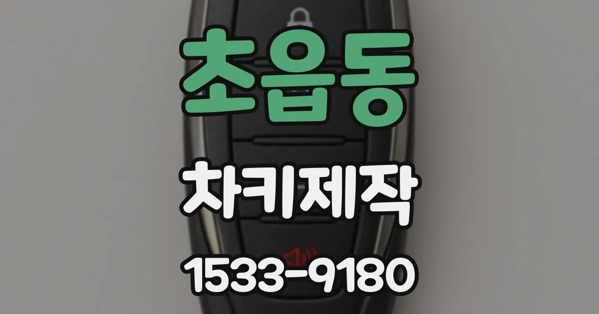 초읍동 차키제작