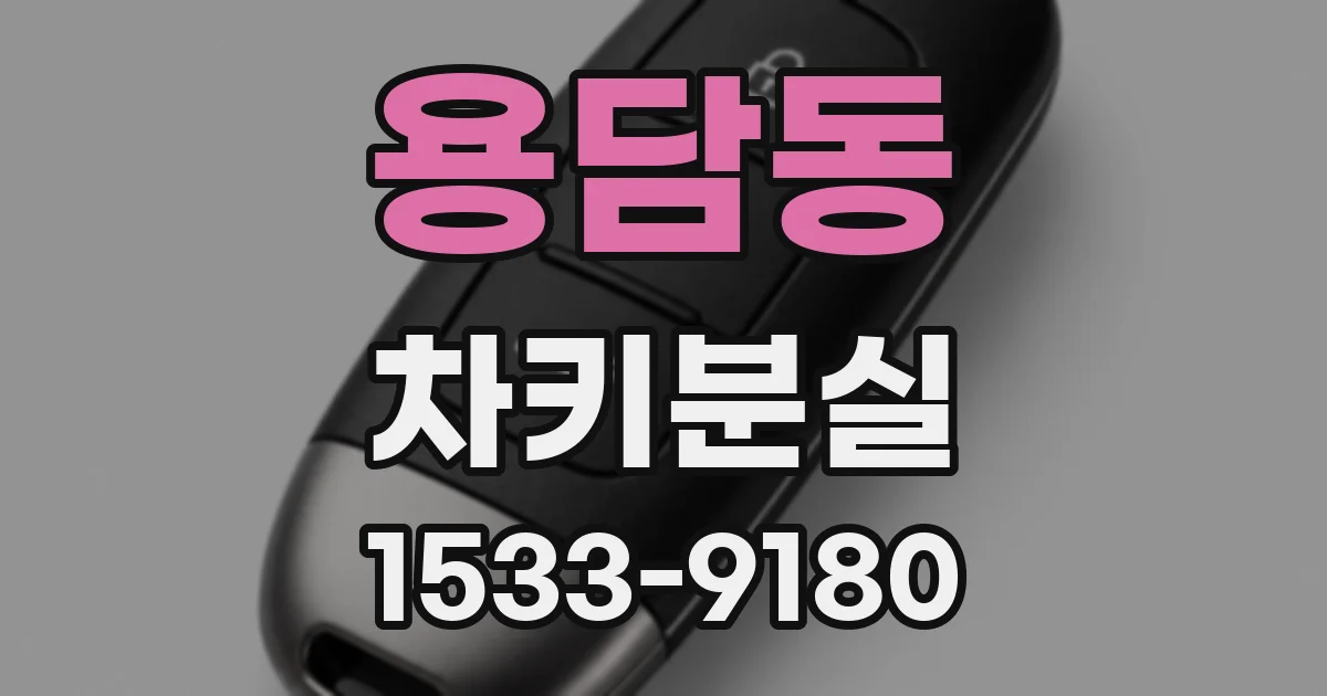 용담동 차키분실