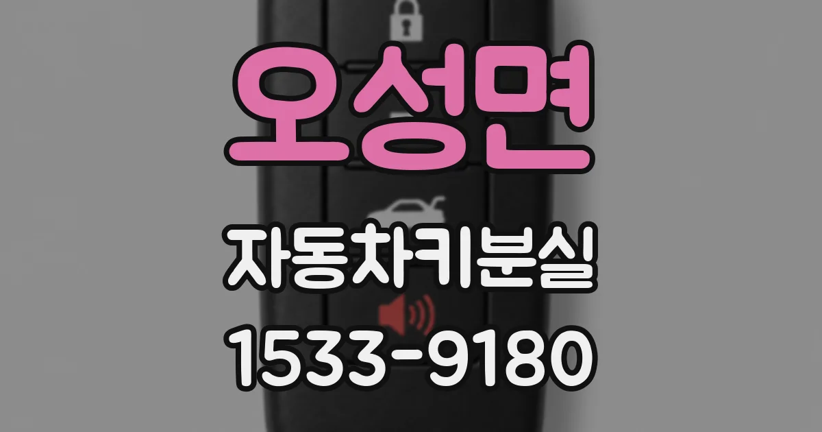 오성면 자동차키분실