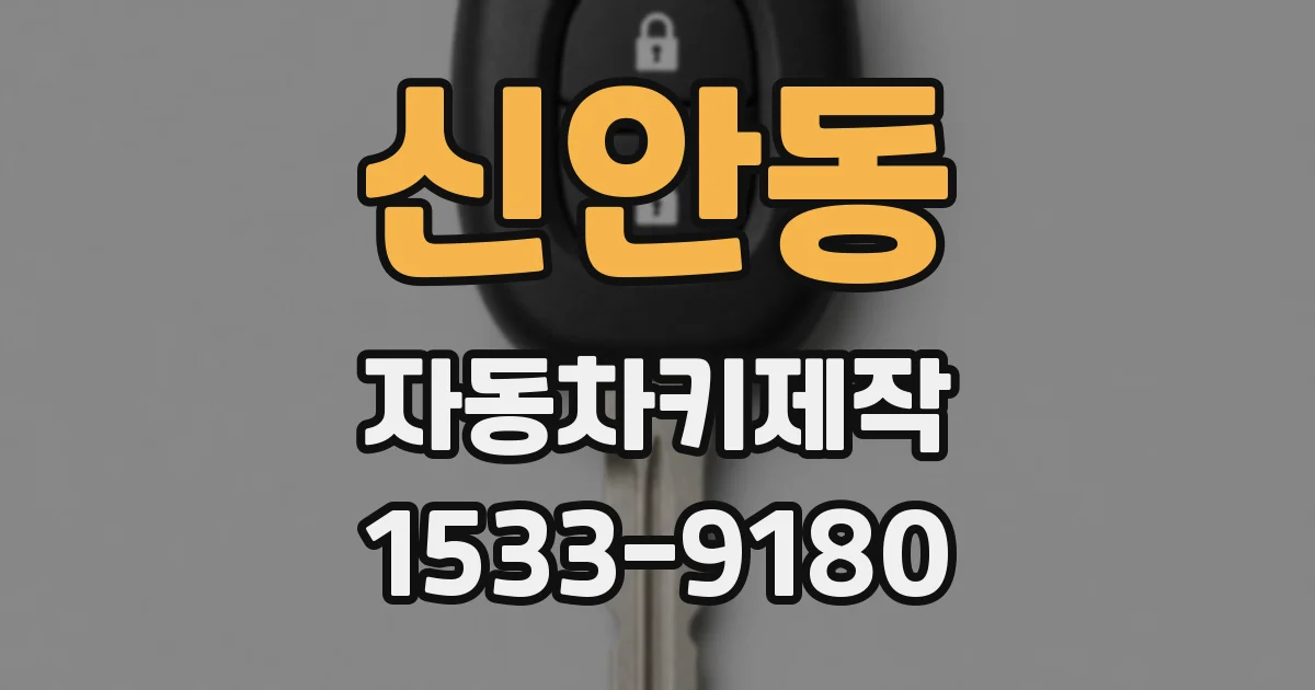 신안동 자동차키제작