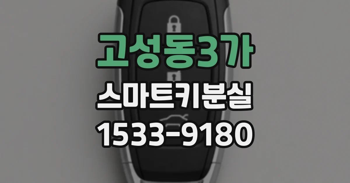 고성동3가 스마트키분실