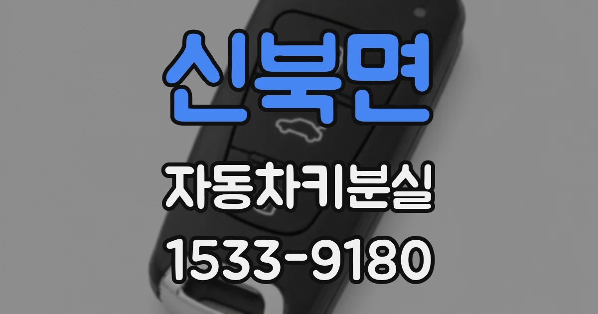 신북면 자동차키분실
