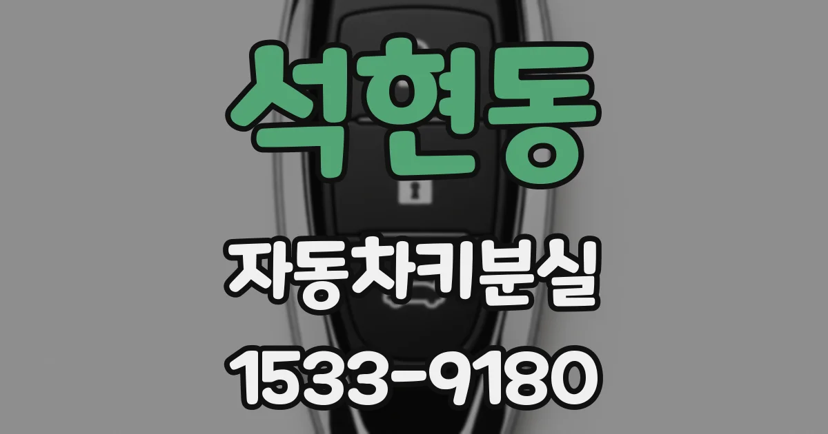 석현동 자동차키분실