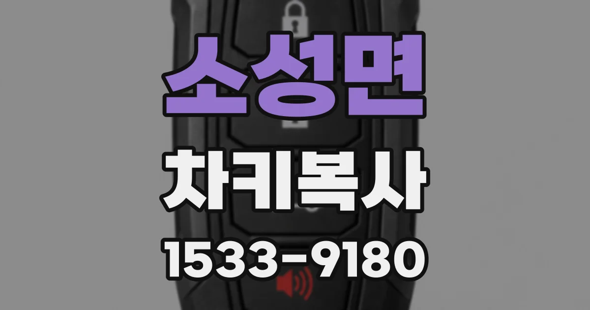 소성면 차키복사