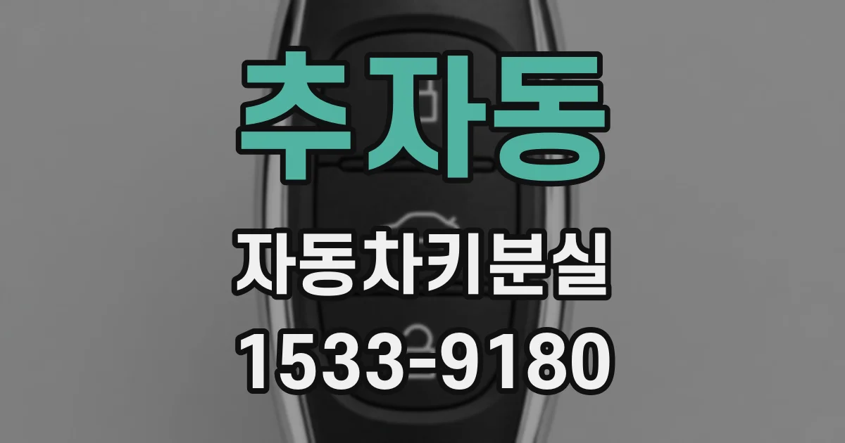 추자동 자동차키분실