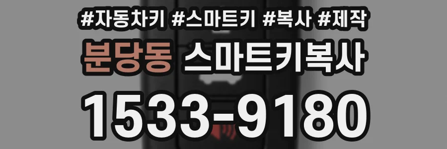 분당동 스마트키복사