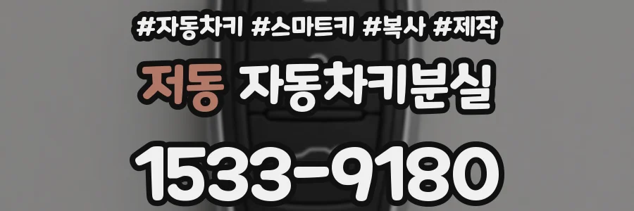 저동 자동차키분실