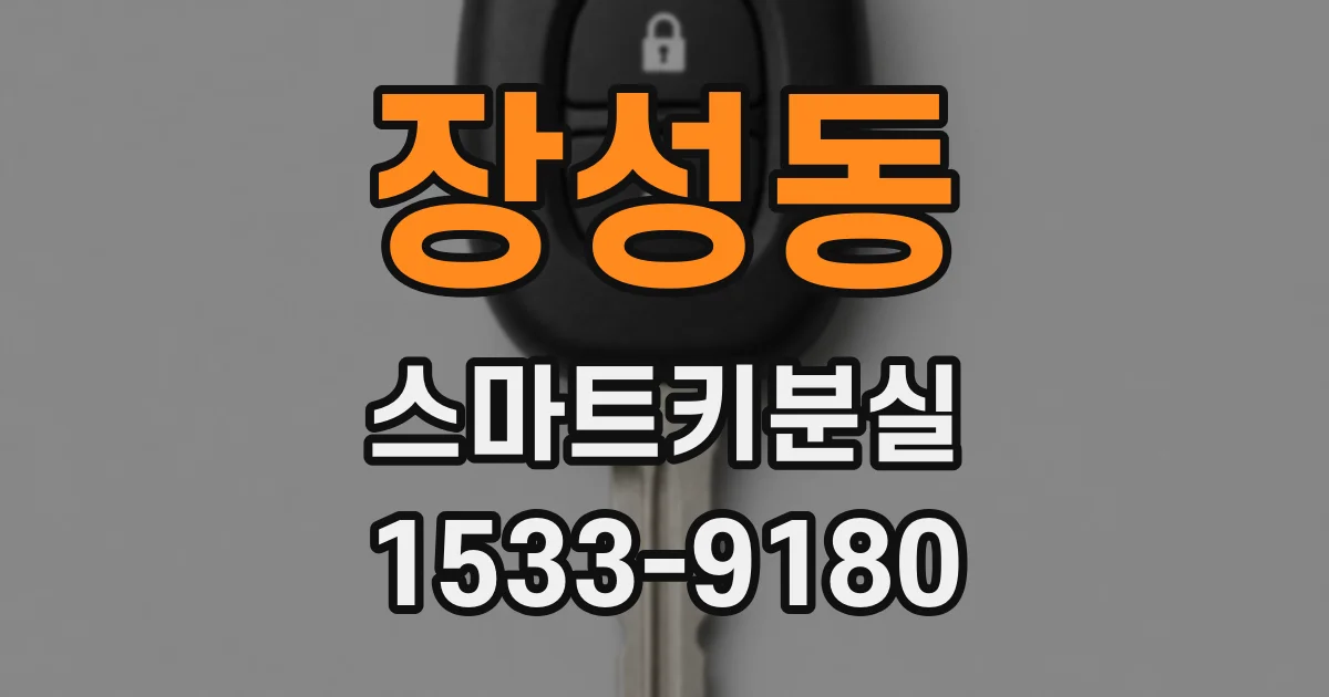 장성동 스마트키분실