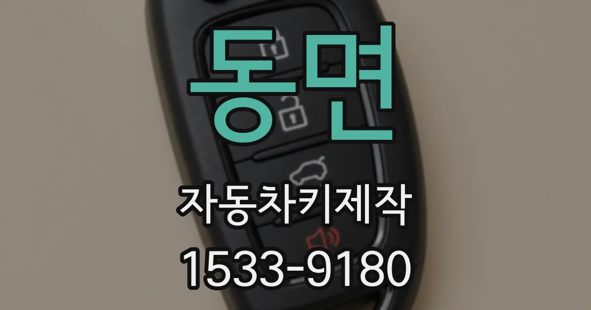 동면 자동차키제작