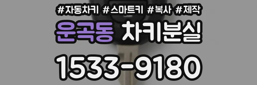 운곡동 차키분실