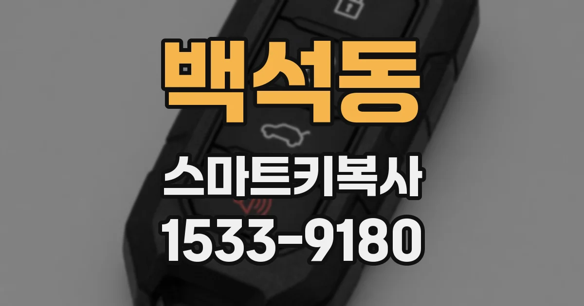 백석동 스마트키복사