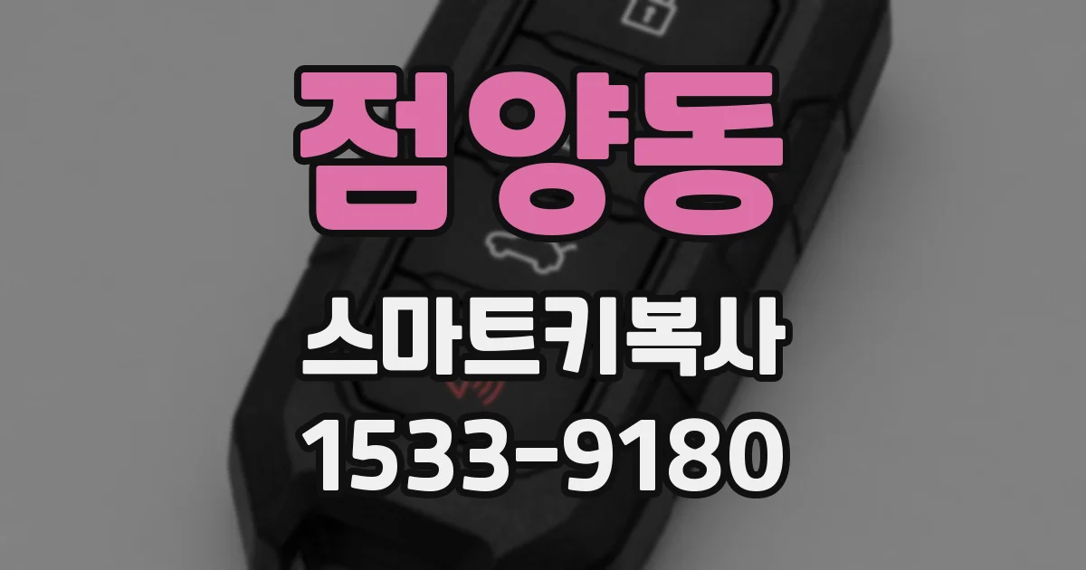 점양동 스마트키복사