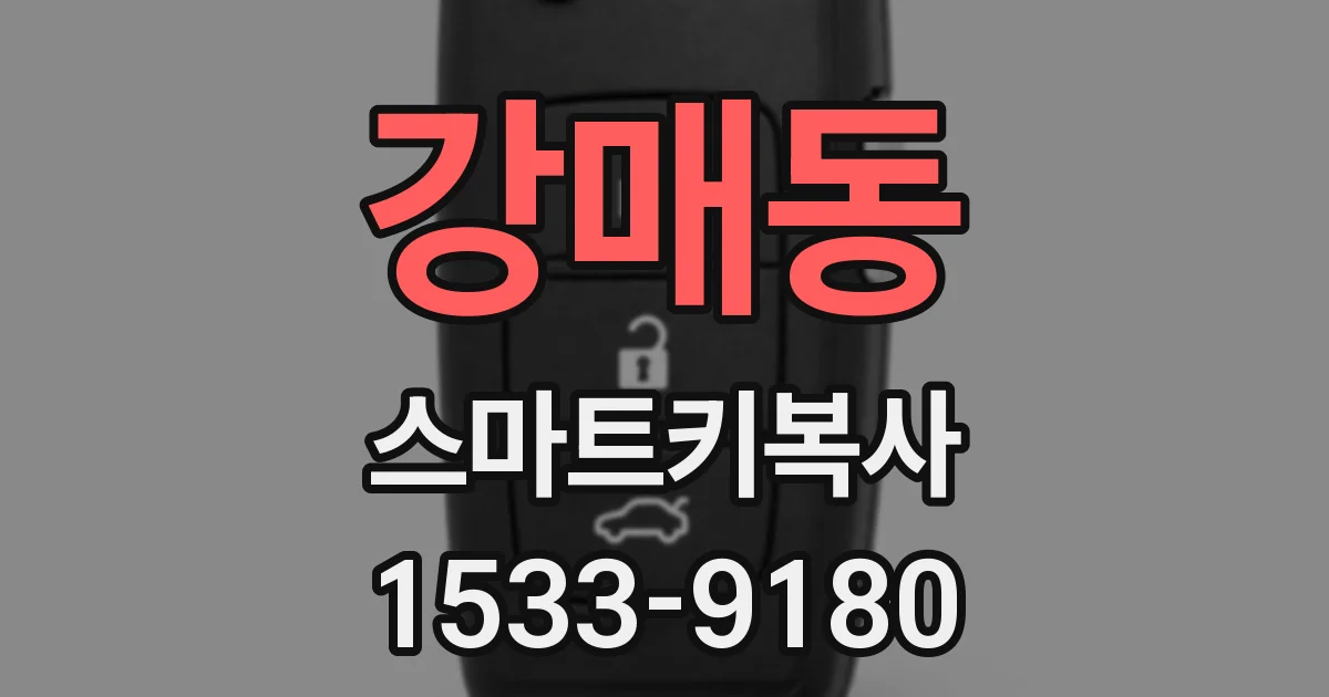 강매동 스마트키복사