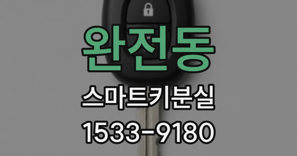 완전동 스마트키분실