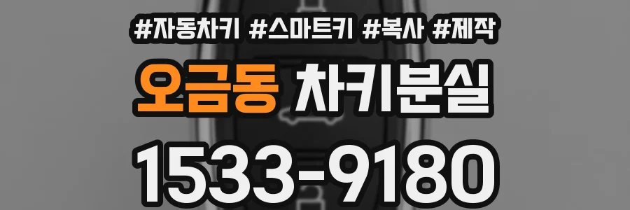 오금동 차키분실