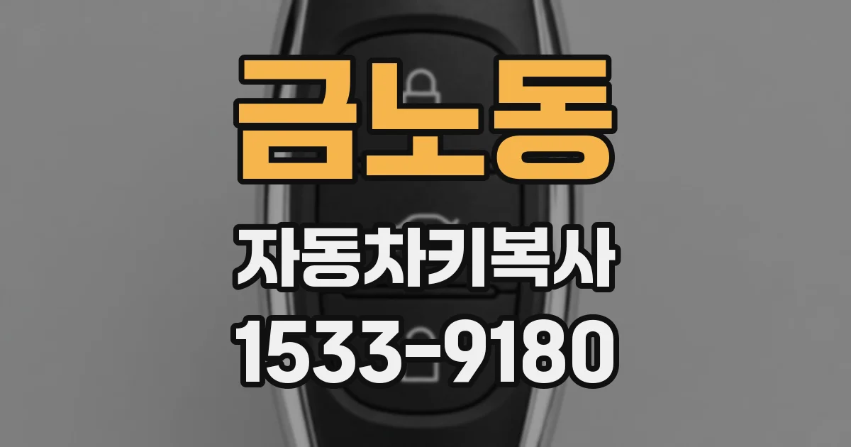 금노동 자동차키복사