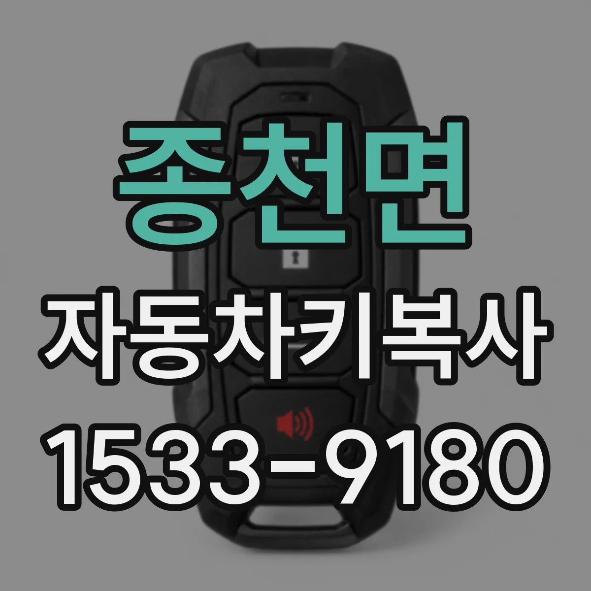 종천면 자동차키복사
