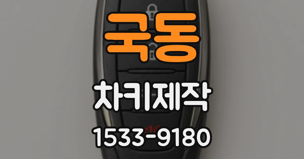 국동 차키제작