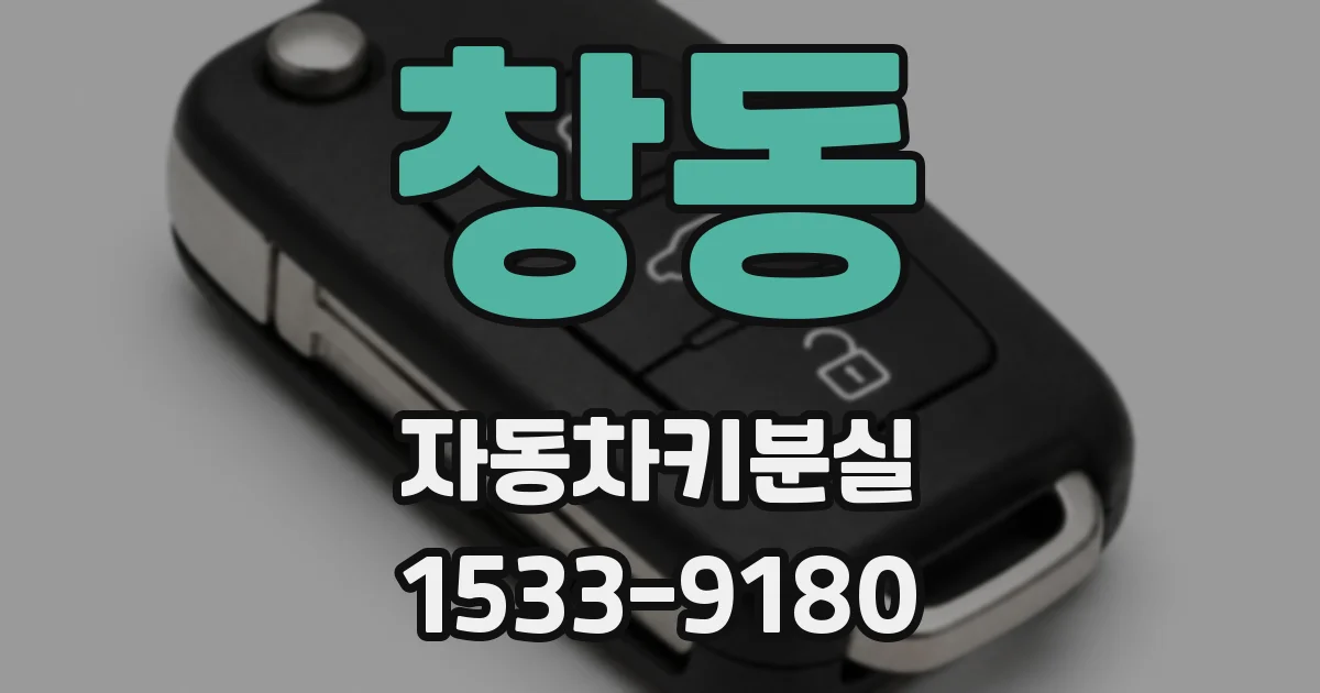 창동 자동차키분실
