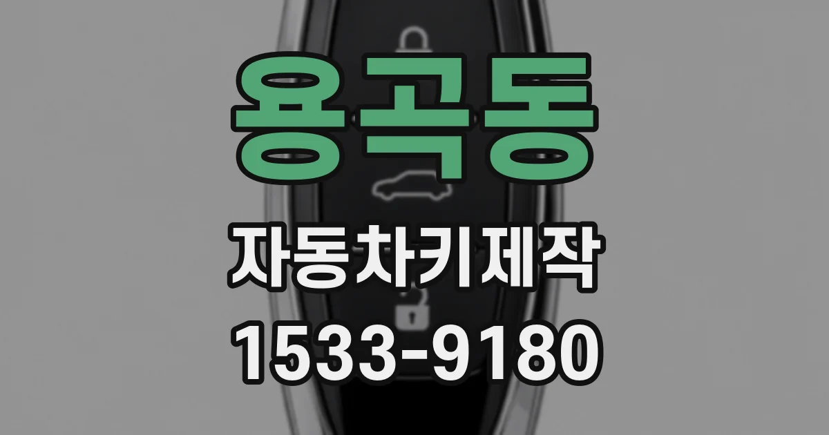 용곡동 자동차키제작