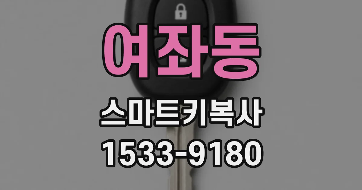 여좌동 스마트키복사