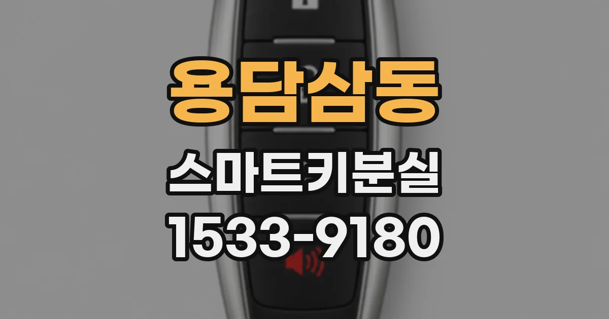 용담삼동 스마트키분실