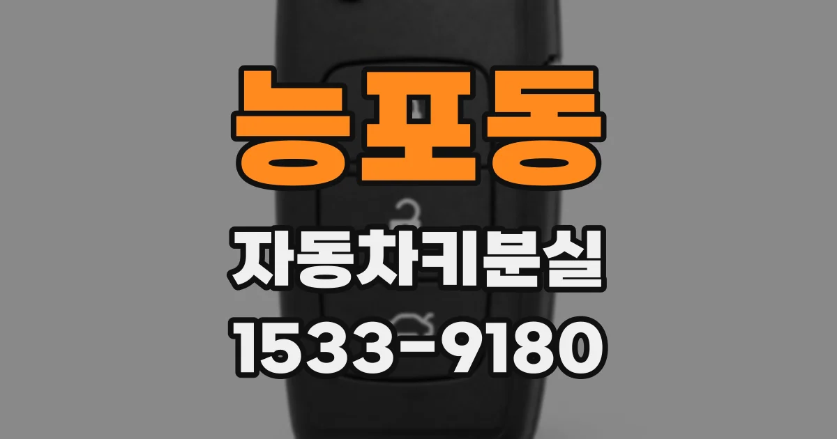 능포동 자동차키분실