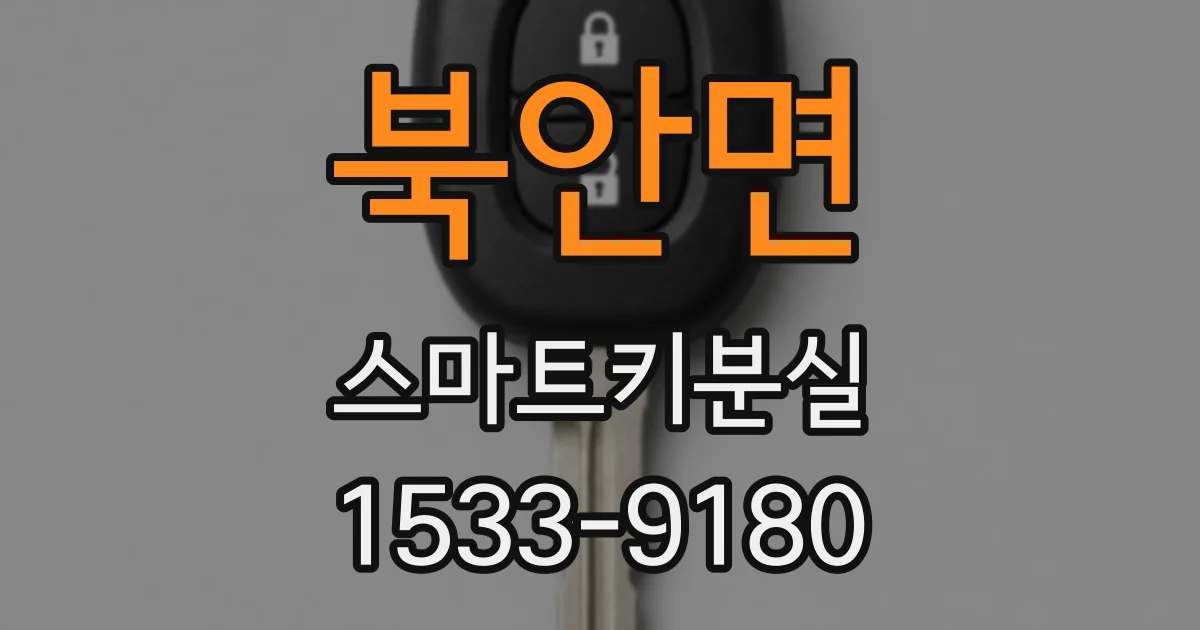 북안면 스마트키분실