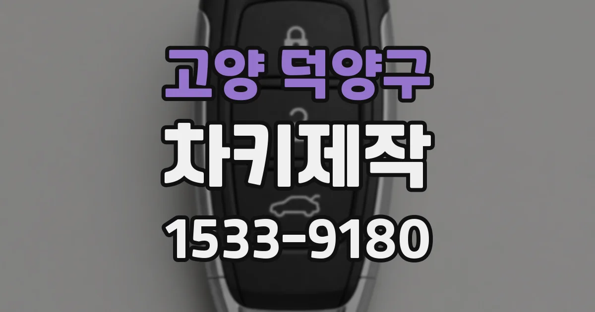 고양 덕양구 차키제작