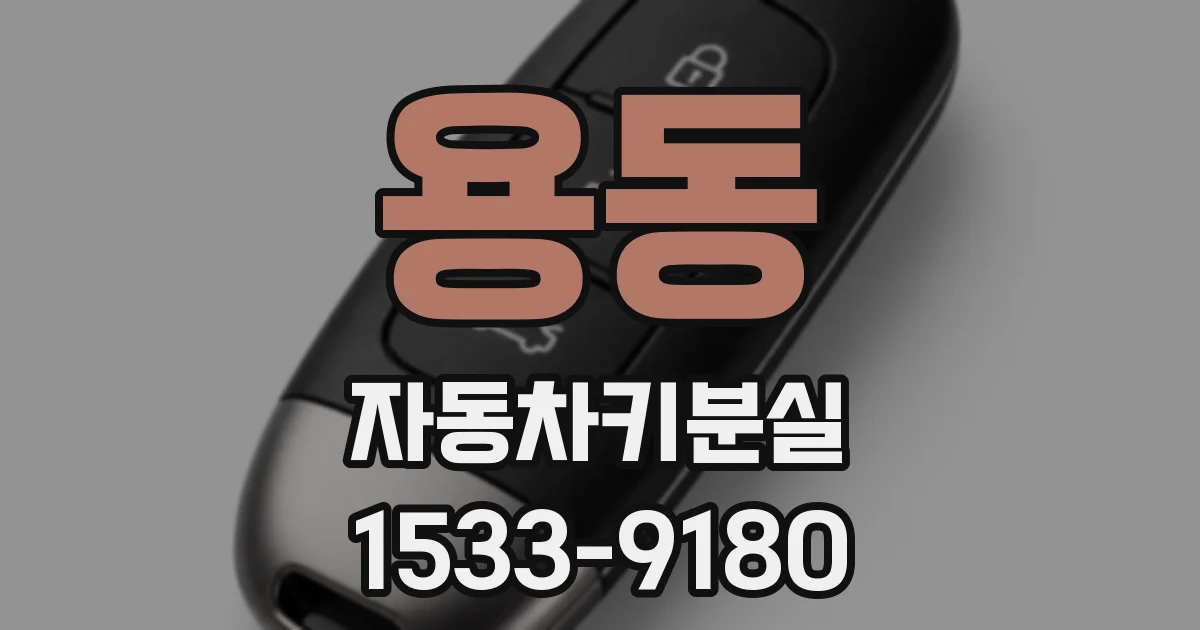 용동 자동차키분실