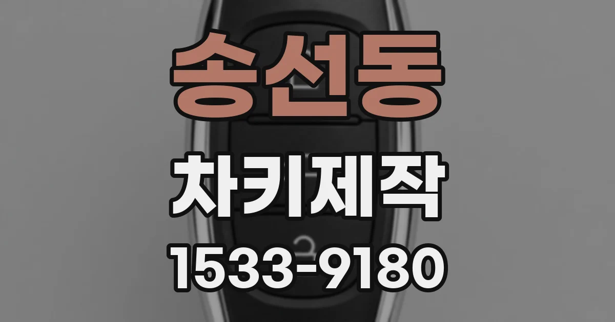 송선동 차키제작