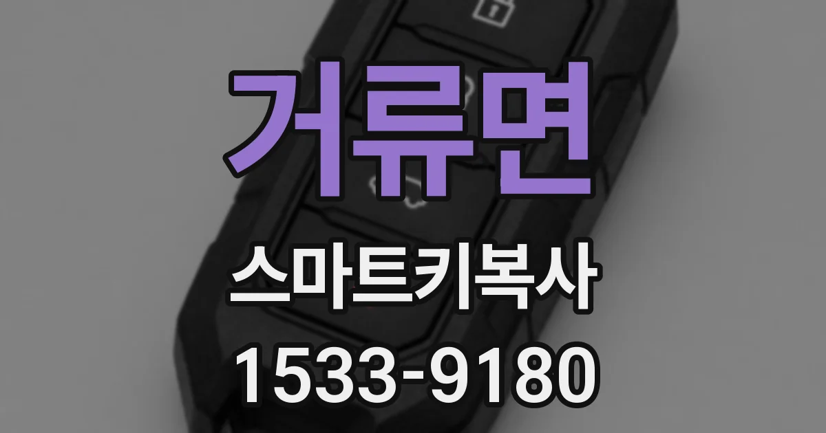 거류면 스마트키복사