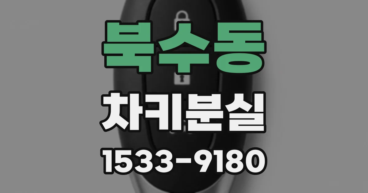 북수동 차키분실