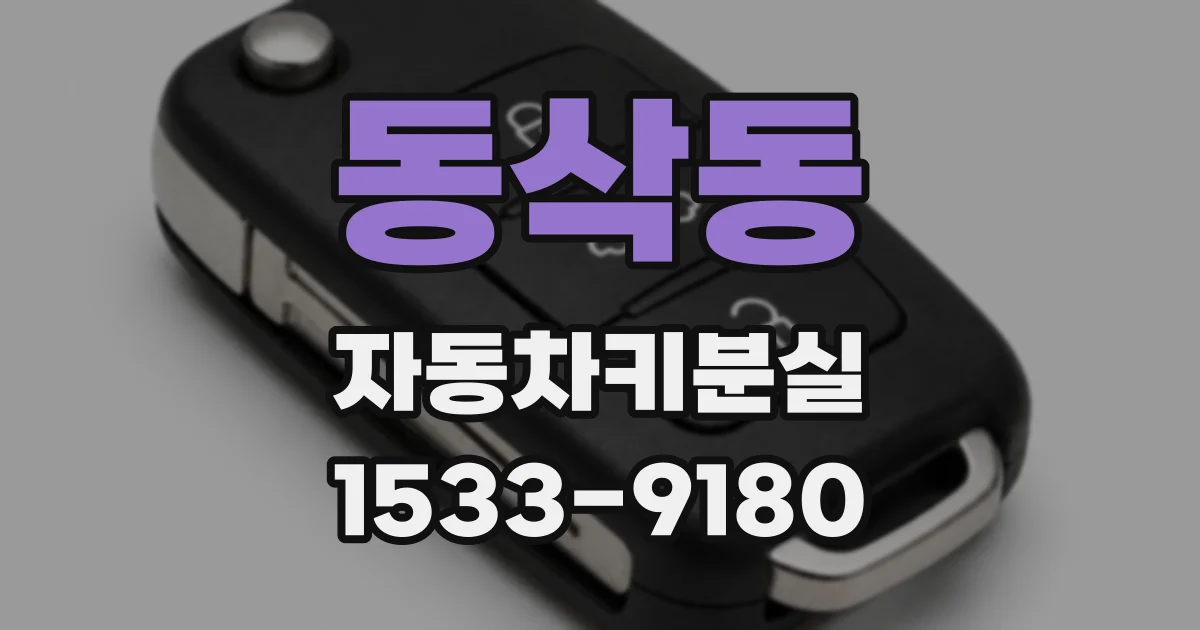 동삭동 자동차키분실