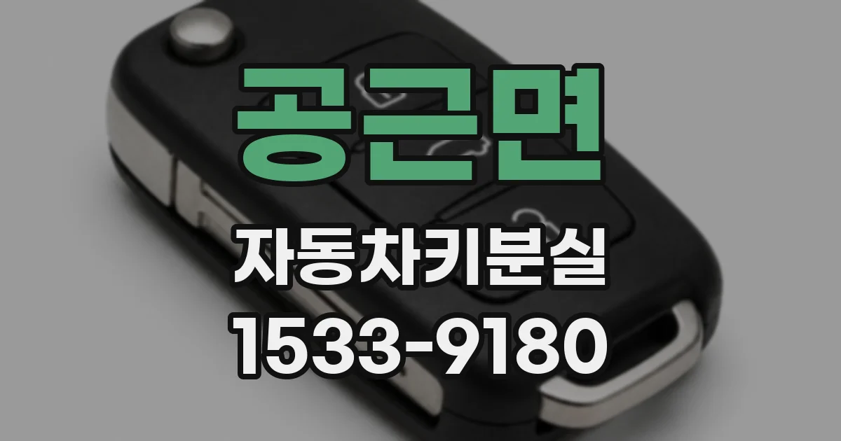 공근면 자동차키분실
