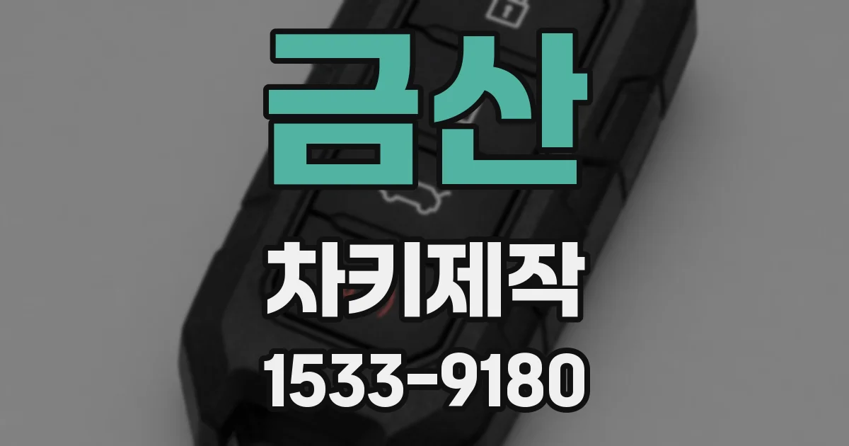 금산 차키제작