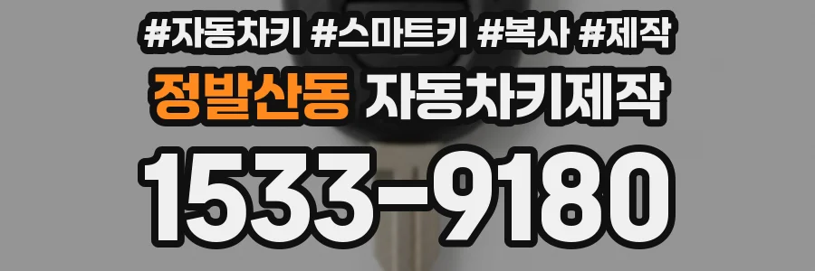 정발산동 자동차키제작
