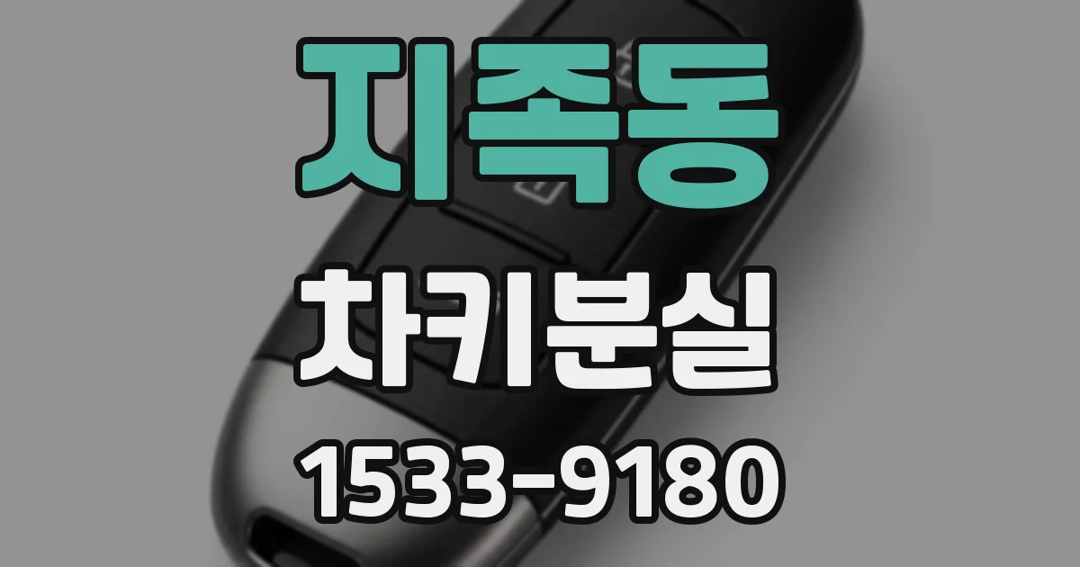 지족동 차키분실