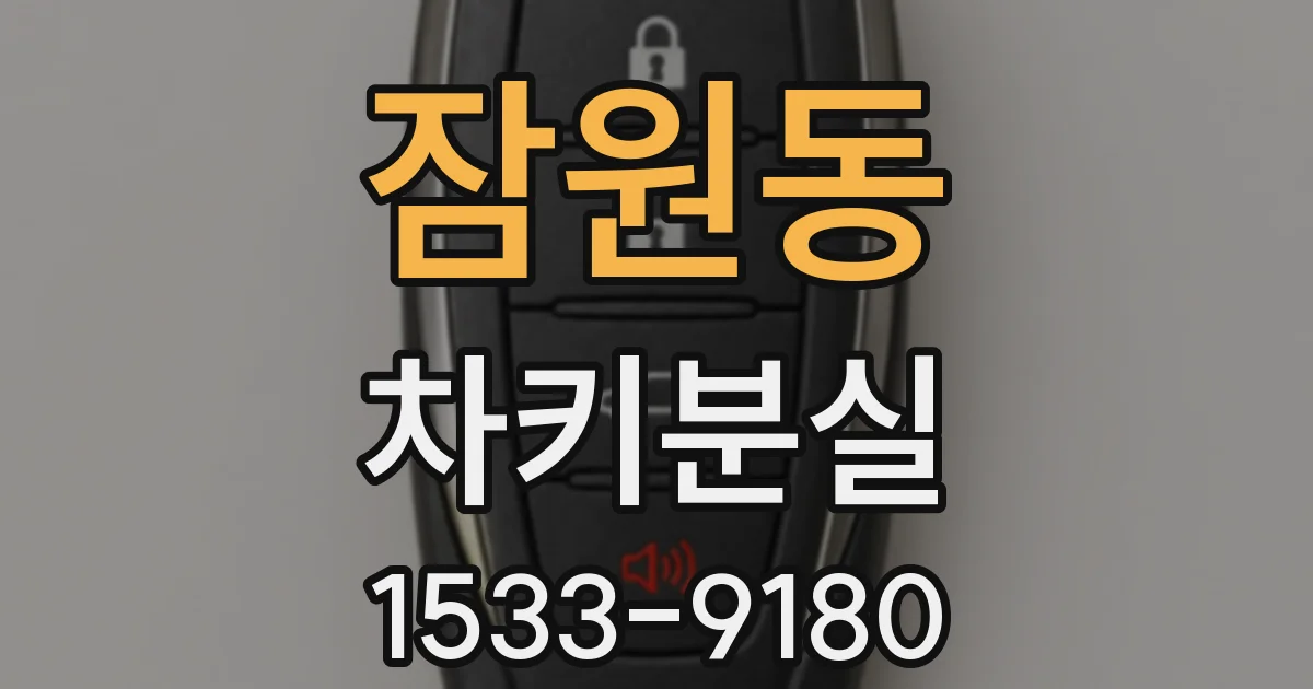 잠원동 차키분실