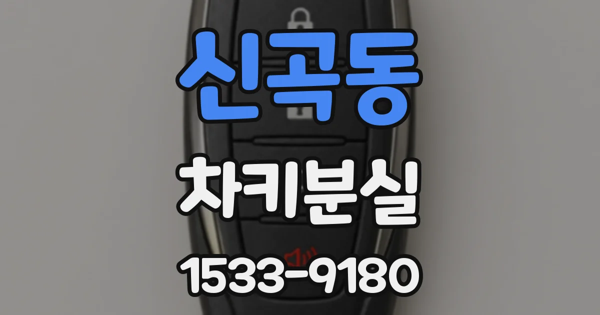 신곡동 차키분실